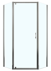 DALLAS 112P Душевое ограждение 100*100*200 хром, 5мм прозрачное стекло, покрытие easy clean (1 место