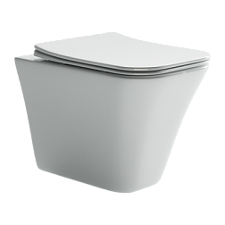 Подвесной унитаз Mono Rimless, глубокий смыв, с крепежом для полностью скрытого монтажа,  ультратонк
