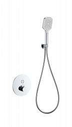 Смеситель для душа с термостатом встраиваемый WONZON & WOGHAND, Хром (WW-D1017-A-CR)
