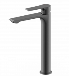 Смеситель для раковины высокий Wonzon & Woghand, Темный графит (WW-88019079-BGM)