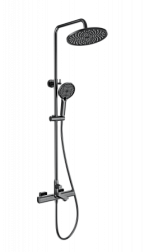 Душевая система с термостатом WONZON & WOGHAND, Темный графит (WW-C3011-A-BGG)