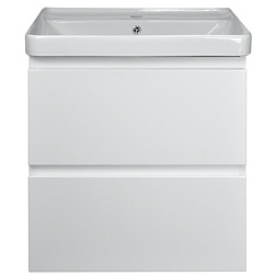 Комплект Тумба Мила 60 (600*670*475) подвесная с раковиной Monte 60