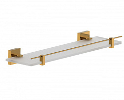 Стеклянная полка для ванной WONZON & WOGHAND, Темное золото (WW-8927-DG)