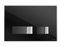 Кнопка Cersanit MOVI для LINK PRO/VECTOR/LINK/HI-TEC стекло черный