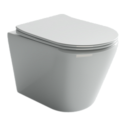 Подвесной унитаз HighLight Rimless, глубокий смыв, с крепежом для полностью скрытого монтажа, ультра