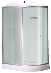 Душевая кабина LORANTO SUNWAY 120х80х215 с низким поддон 13 см, белое закаленное стекло 4 мм профиль