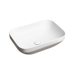 Умывальник чаша накладная прямоугольная (цвет Белый Матовый) Element 500*359*145мм