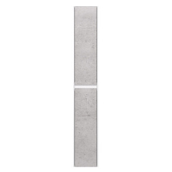 Пенал SlIM, 30 см, подвесной/напольный, универсальный, 2 дверцы, 4 стеклянные полки, белый глянец / 