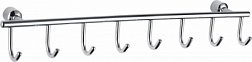 Вешалка с 8 крючками для ванной WONZON & WOGHAND, Хром (WW-9382-8)