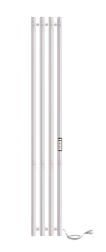 Полотенцесушитель Style 4 (electro) 120/18 (скр.монтаж, унив.подкл.R/L, Белый матовый) INDIGO