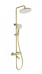 Душевая система с термостатом WONZON & WOGHAND, Брашированное золото (WW-B3031-A2-BG)