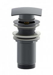 Донный клапан для раковины WONZON & WOGHAND, Темный графит (WW-88SS08-BGM)
