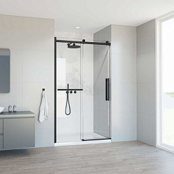 Душевая дверь Como Soft VDS-1CS130CLB, 1300, черный, стекло прозрачное, , шт