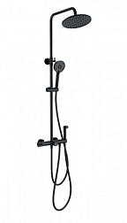 Душевая система с термостатом WONZON & WOGHAND, Черный матовый (WW-B3097-A-MB)