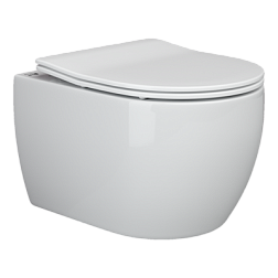 Подвесной унитаз Play Rimless, глубокий смыв, с крепежом для полностью скрытого монтажа,  ультратонк
