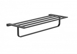 Полотенцедержатель с полкой WONZON & WOGHAND, Темный графит (WW-9181-GM)