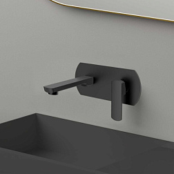 Смеситель для раковины Next VBFW-1N1MB встраиваемый однорычажный, черный , , шт