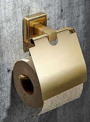 Держатель для туалетной бумаги с крышкой WONZON & WOGHAND, Бронза (WW-7226)