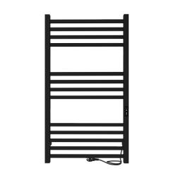 Полотенцесушитель Attic (electro) 100/50 (таймер, скр.монтаж, унив.подкл.R/L, Черный муар) INDIGO