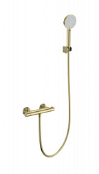Смеситель для душа с термостатом WONZON & WOGHAND, Брашированное золото (WW-B2005-A-BG)