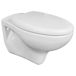 Унитаз подвесной Azario STELLA ободковый, с сидением микролифт, белый (AZ-VT005)