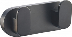 Двойной крючок для ванной WONZON & WOGHAND, Черный (WW-7725)