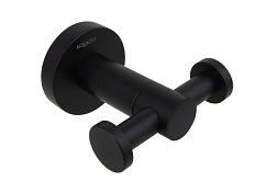 AQ4002MB ВЕГА крючок двойной, матовый черный