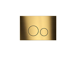 KDI-0000038 (023G) Панель смыва нержавеющая сталь, цвет Титановое золото матовое (клавиши круглые)