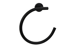 AQ4012MB ВЕГА полотенцедержатель кольцо, матовый черный