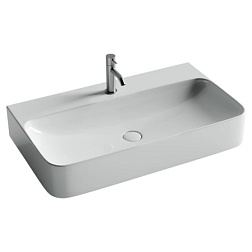 Умывальник AURA с 1 отверстием для смесителя, без перелива 815*475*140мм