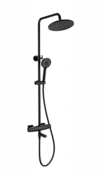 Душевая система с термостатом WONZON & WOGHAND, Черный матовый (WW-B3035-A3-MB)