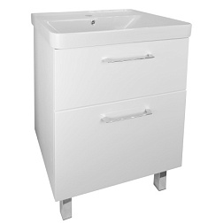 Комплект Тумба Ника 60 Н (586*640*456) с раковиной Monte 60