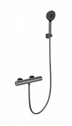 Смеситель для душа с термостатом WONZON & WOGHAND, Темный графит (WW-A2006-A-BGG)