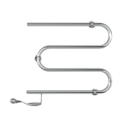 Полотенцесушитель M б/п (electro) 50/60 (кнопка, прям.провод, Полиров.) INDIGO