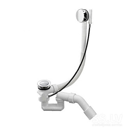 Слив-перелив п/автомат WIRQUIN для ванны с внешним кабелем L=700 мм регулируем.сифоном, вентиль и кл