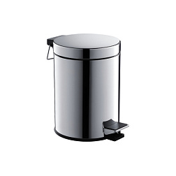 AQ4991CR корзина для мусора с педалью, 5л, полир. хром