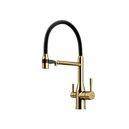 Смеситель для кухни SANCOS Garda с гибким изливом и возможностью подключения фильтра для воды, цвет 