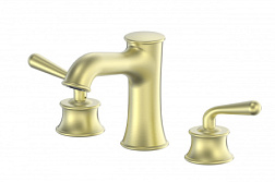 Смеситель для раковины на 3 отверстия WONZON & WOGHAND, Брашированное золото (WW-88159008-BG)