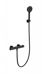 Смеситель для душа с термостатом WONZON & WOGHAND, Черный матовый (WW-B2029-A-MB)