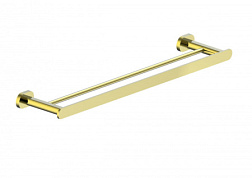 Полотенцедержатель двойной WONZON & WOGHAND, Глянцевое золото (WW-8411-LG)