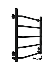 Полотенцесушитель Roof Lux б/п (electro) 60/50 (таймер, скр.монтаж, унив.подкл.R/L, Черный муар) IND