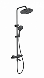 Душевая система с термостатом WONZON & WOGHAND, Черный матовый (WW-B3035-A2-MB)