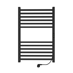 Полотенцесушитель Attic (electro) 80/50 (таймер, скр.монтаж, унив.подкл.R/L, Черный муар) INDIGO