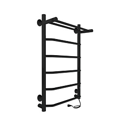 Полотенцесушитель Roof Lux с/п (electro) 80/50 (таймер, скр.монтаж, унив.подкл.R/L, Черный муар) IND