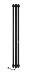 Полотенцесушитель Style 3 PRO (electro) 120/13 (таймер, скр.монтаж, унив.подкл.R/L, Черный муар) IND