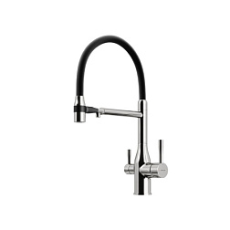 Смеситель для кухни SANCOS Garda с гибким изливом и возможностью подключения фильтра для воды, цвет 