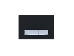 KDI-0000031 (009D-2) Панель смыва Slim Черный матовый (клавиша прямоугольная, хром)