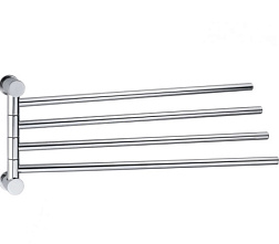 K-1034GUN METAL Держатель полотенец четверной