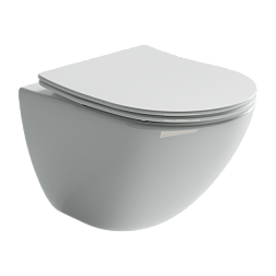 Подвесной унитаз Mono Rimless, глубокий смыв, с крепежом для полностью скрытого монтажа,  ультратонк