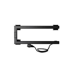 Полотенцесушитель Nix (electro) 20/50 (таймер, скрытый провод справа, Черный муар) INDIGO